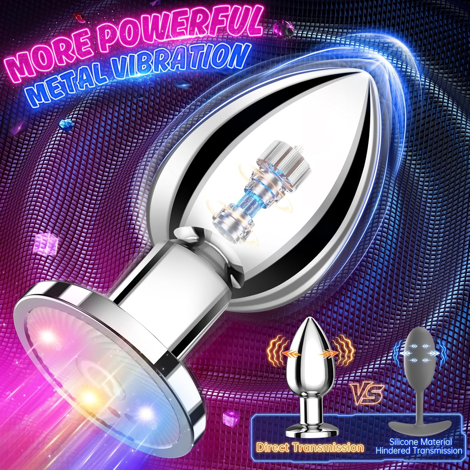 Unisex anal vibrator, with 10 vibration modes and app remote control.