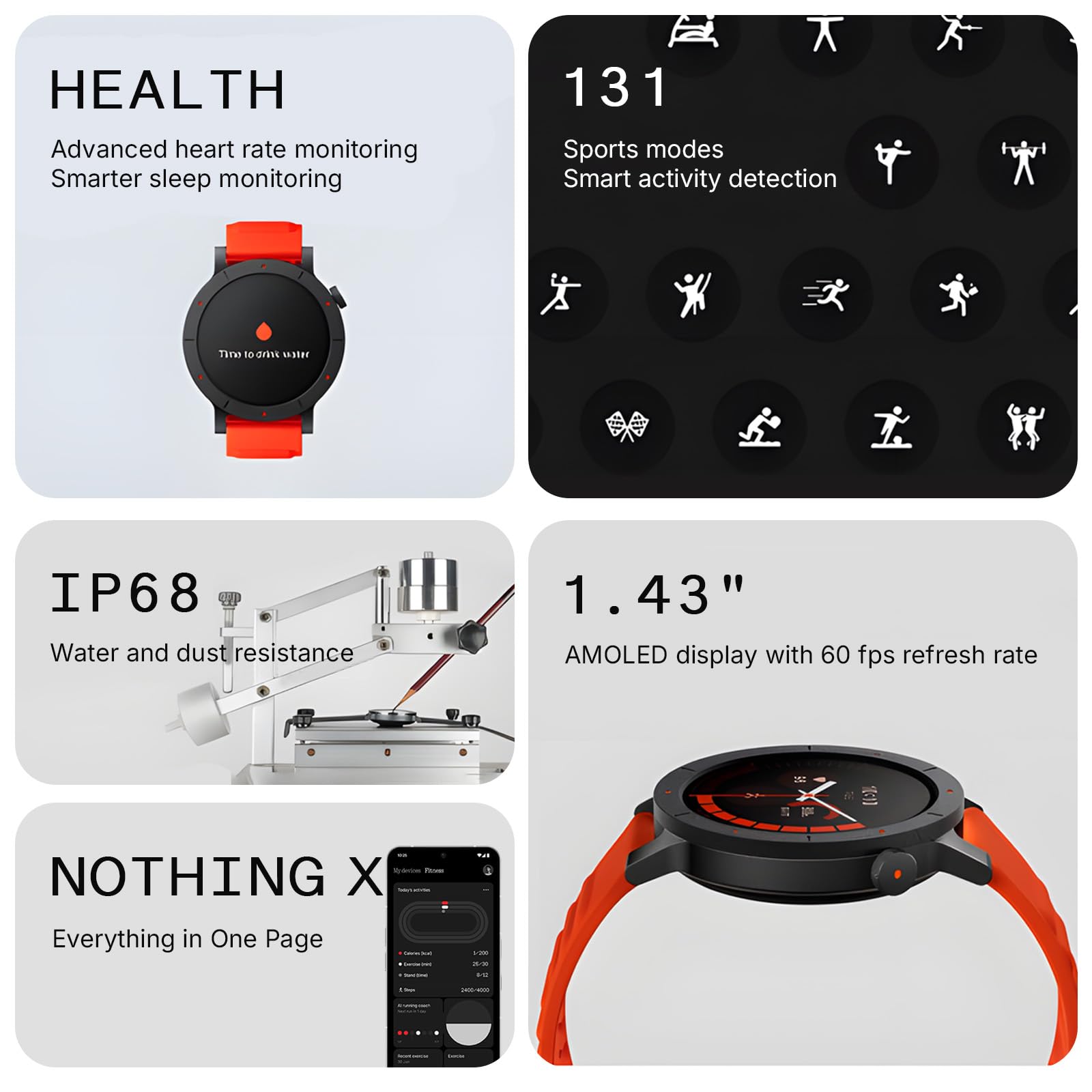 ساعة ذكية للجنسين CMF Watch 3 Pro