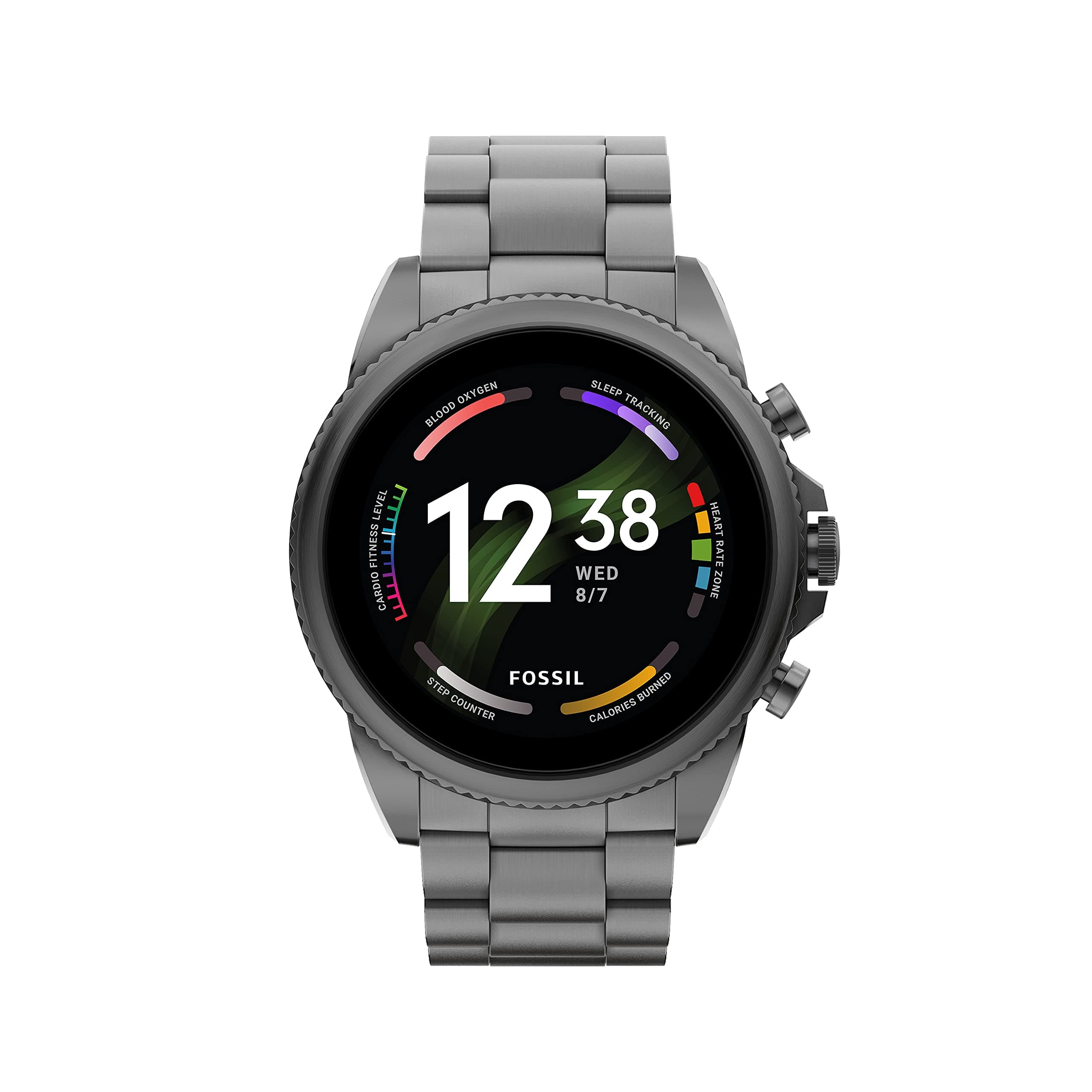 Fossil Men's Gen 6 44mm Stainless Steel Touchscreen Smart Watch