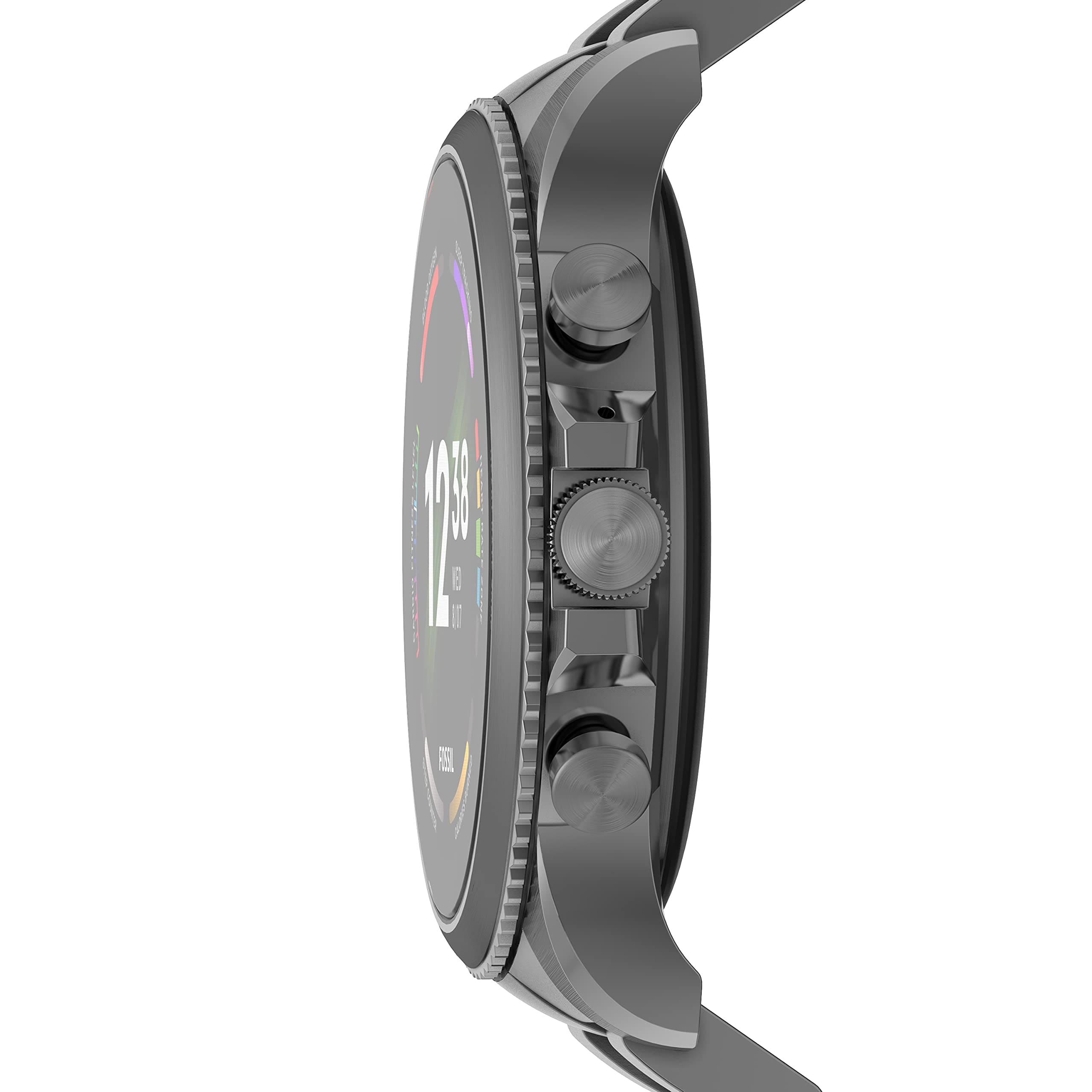 Fossil Men's Gen 6 44mm Stainless Steel Touchscreen Smart Watch