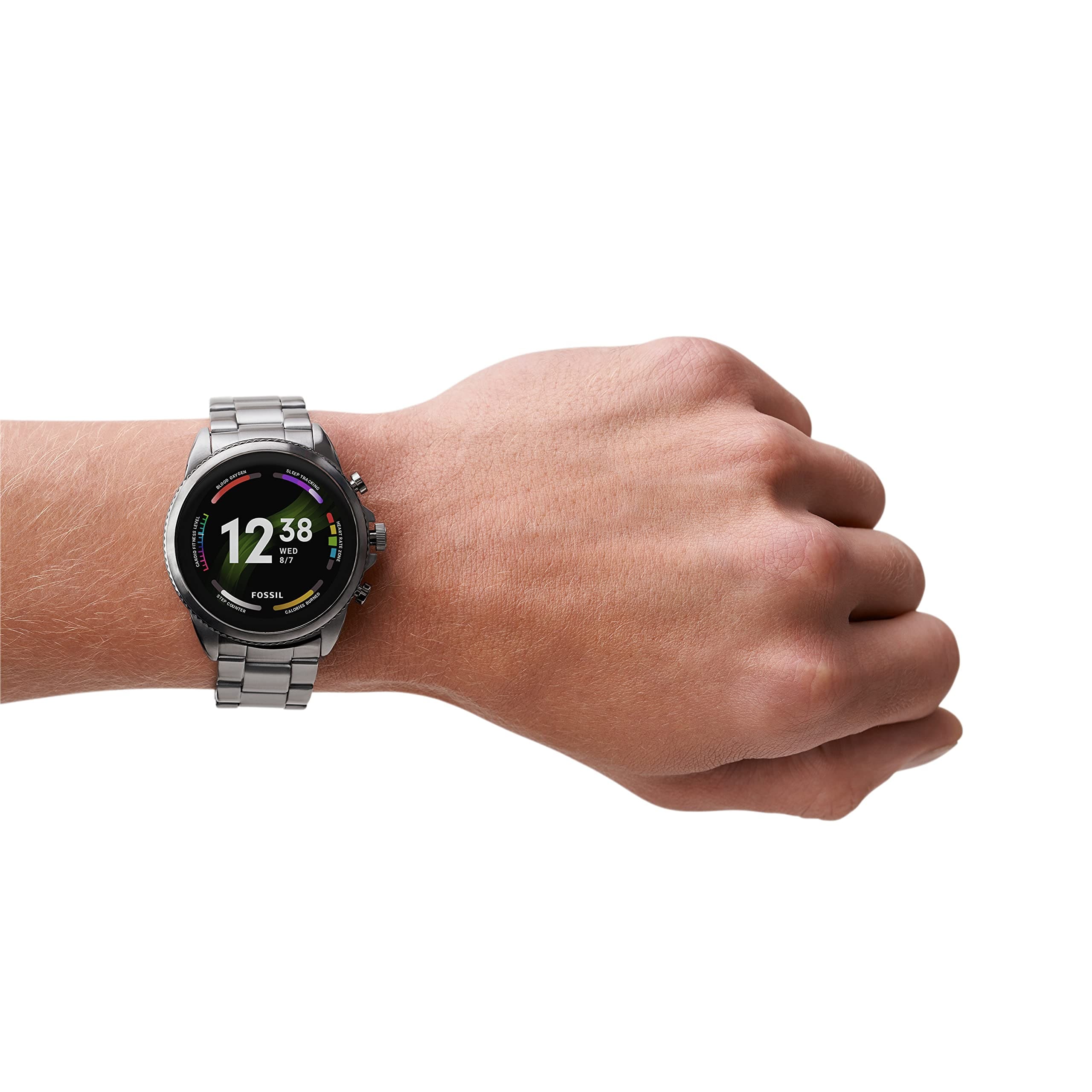 Fossil Men's Gen 6 44mm Stainless Steel Touchscreen Smart Watch