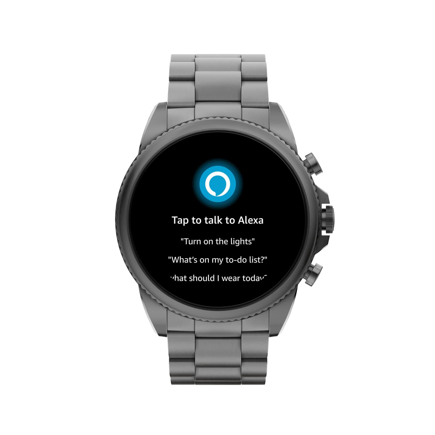 Fossil Men's Gen 6 44mm Stainless Steel Touchscreen Smart Watch