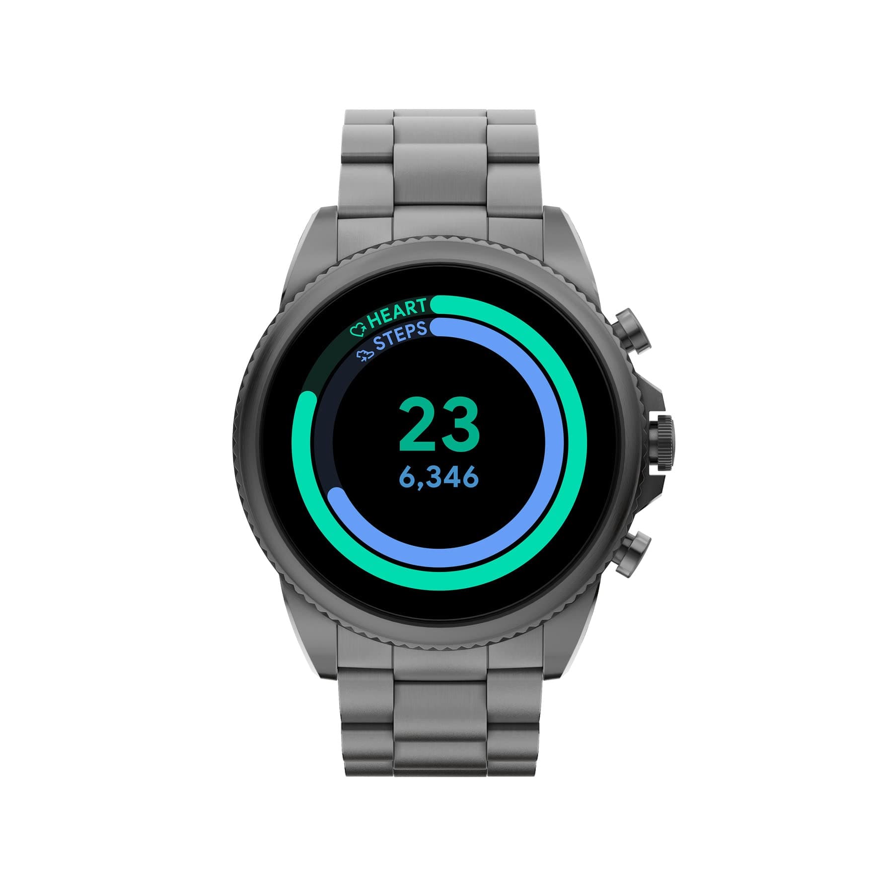 Fossil Men's Gen 6 44mm Stainless Steel Touchscreen Smart Watch