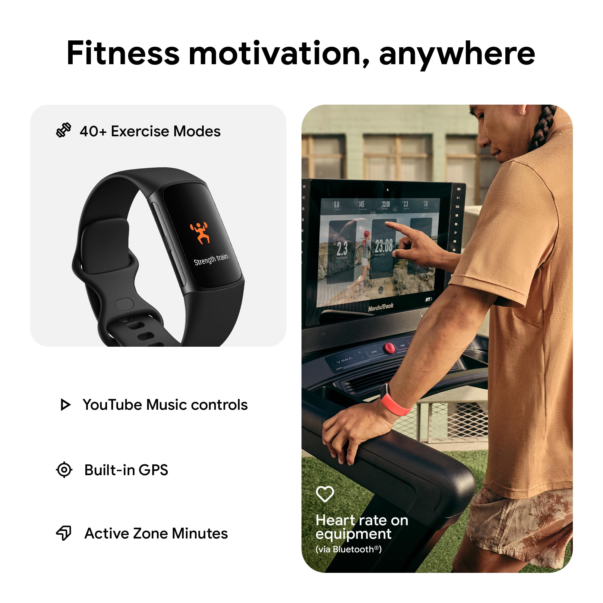 يتضمن جهاز تتبع اللياقة البدنية Fitbit Charge 6 عضوية مميزة مجانية لمدة عام واحد.