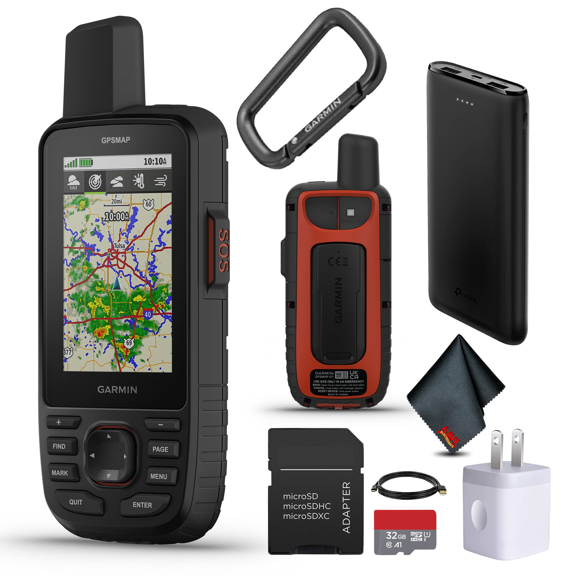 جهاز GPSMAP 67i المحمول المتين لتحديد المواقع