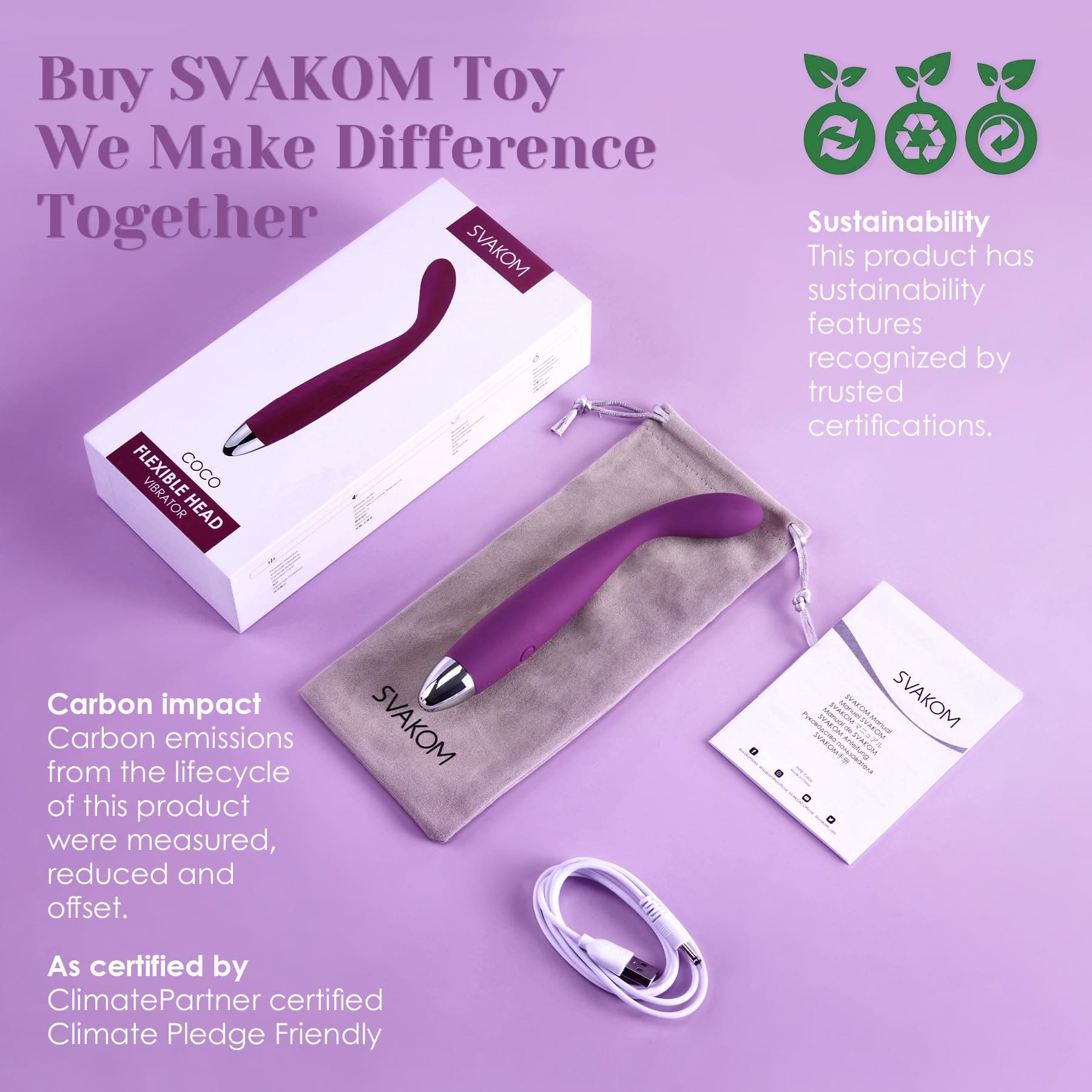 ألعاب جنسية على شكل أصابع من SVAKOM COCO، هزاز على شكل قضيب