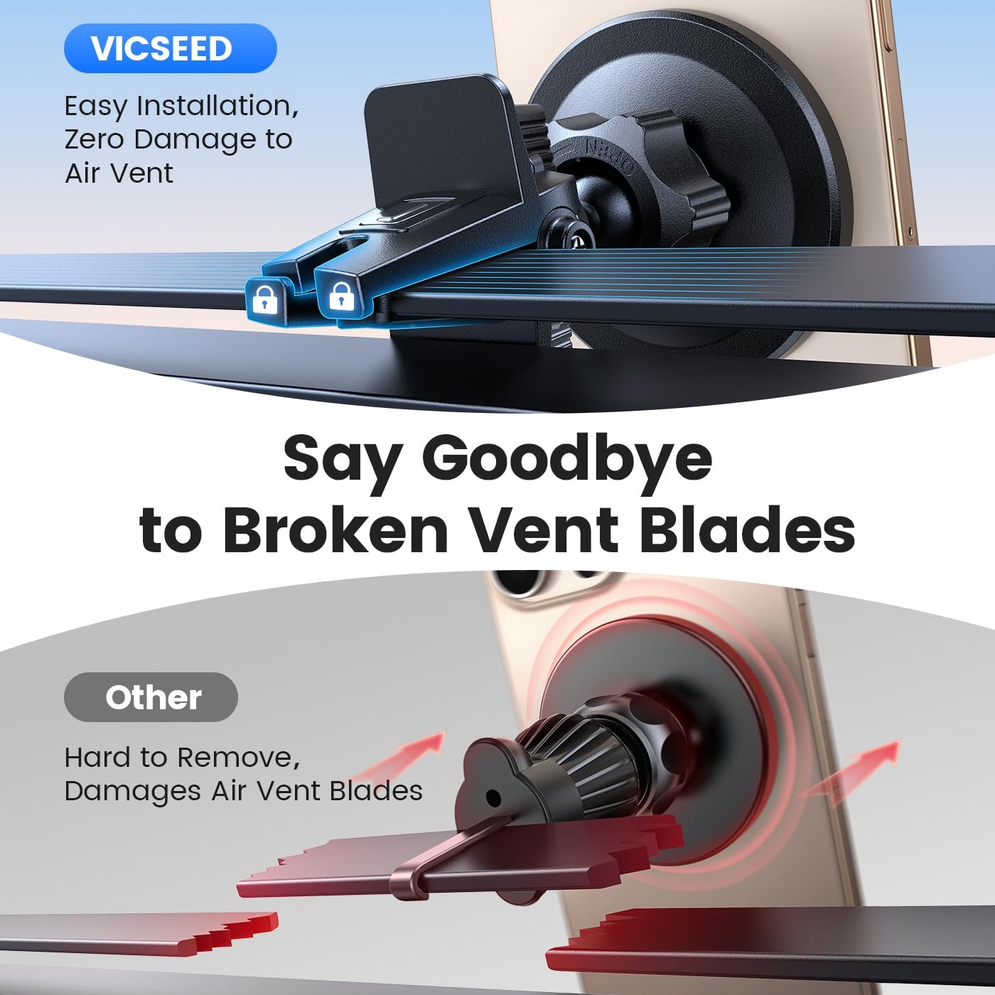 حامل سيارة VICSEED بتقنية MagSafe حامل سيارة VICSEED بتقنية MagSafe