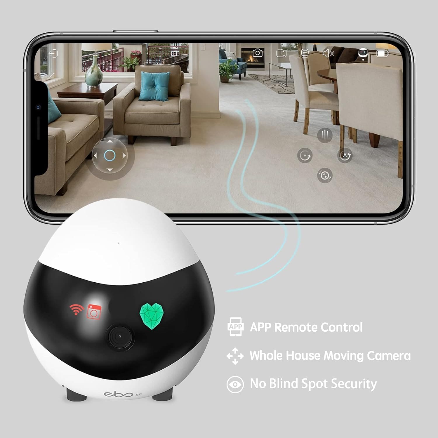 Enabot EBO SE FamilyBot روبوت الكاميرا المنزلية Enabot EBO SE FamilyBot روبوت الكاميرا المنزلية