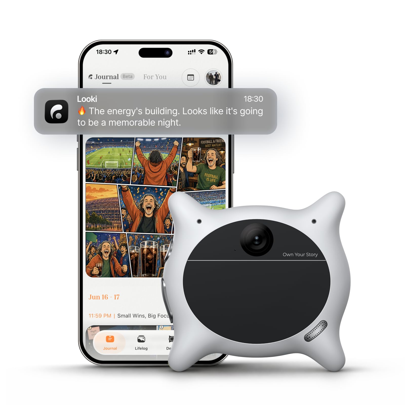 Looki L1 AI Multimodal Wearable Device