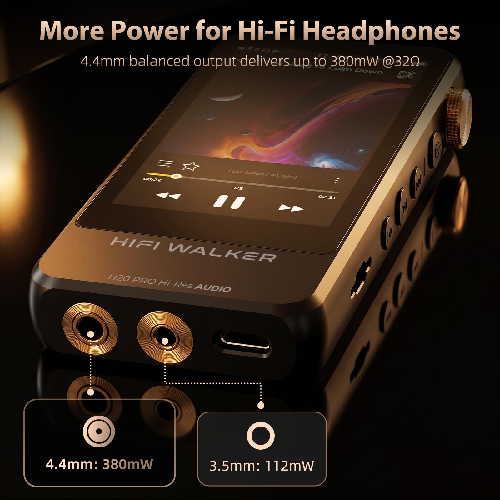 مشغل ملفات MP3 عالي الدقة ووكر H20 برو مشغل ملفات MP3 عالي الدقة ووكر H20 برو