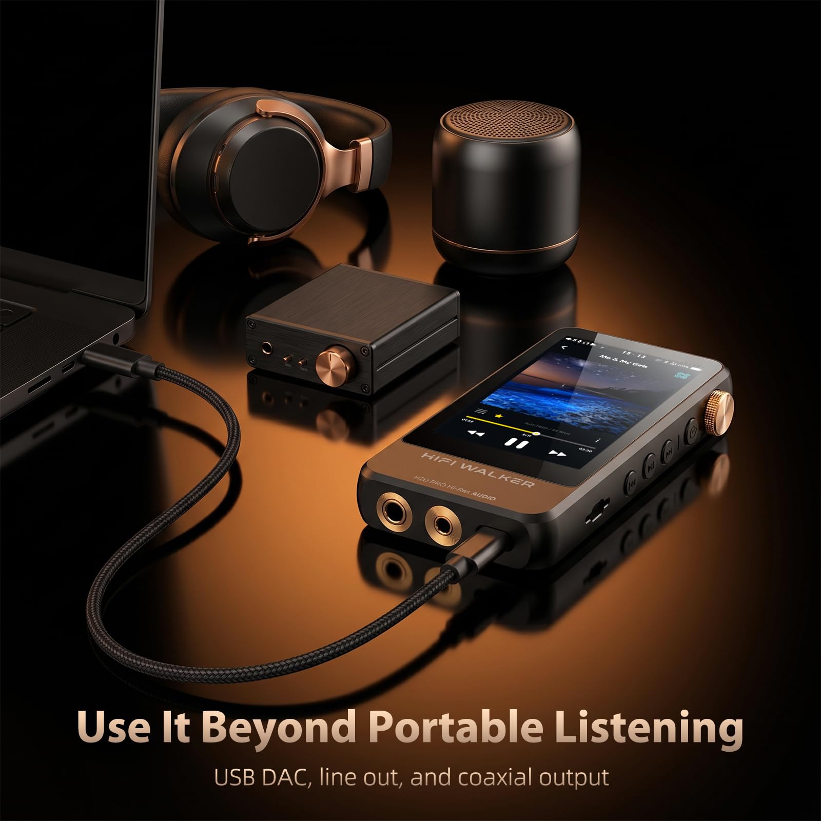 مشغل ملفات MP3 عالي الدقة ووكر H20 برو مشغل ملفات MP3 عالي الدقة ووكر H20 برو