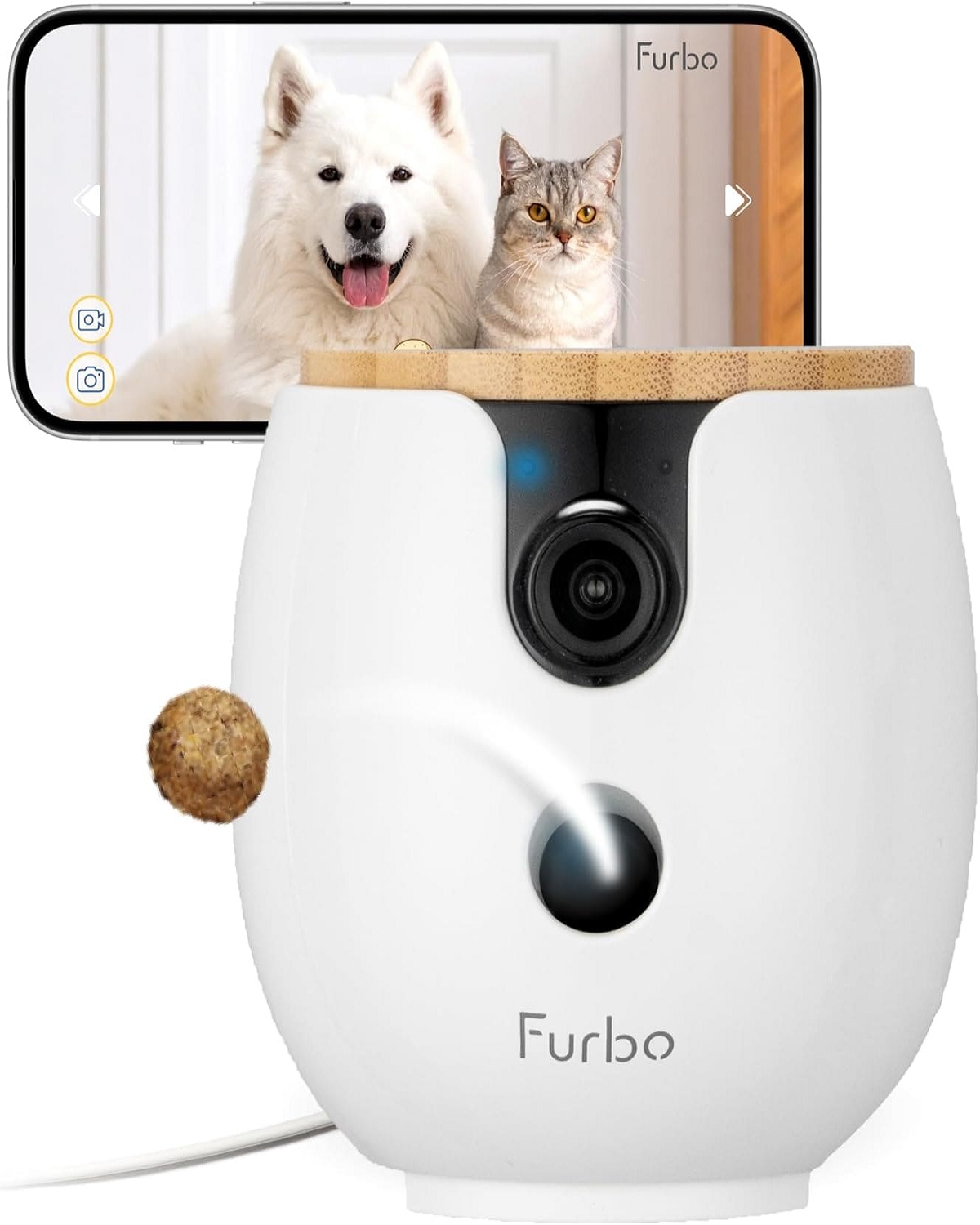 كاميرا الحيوانات الأليفة Petcube Bites 2 Lite، مع عضوية Furbo Nanny Premium المجانية لمدة 12 شهرًا