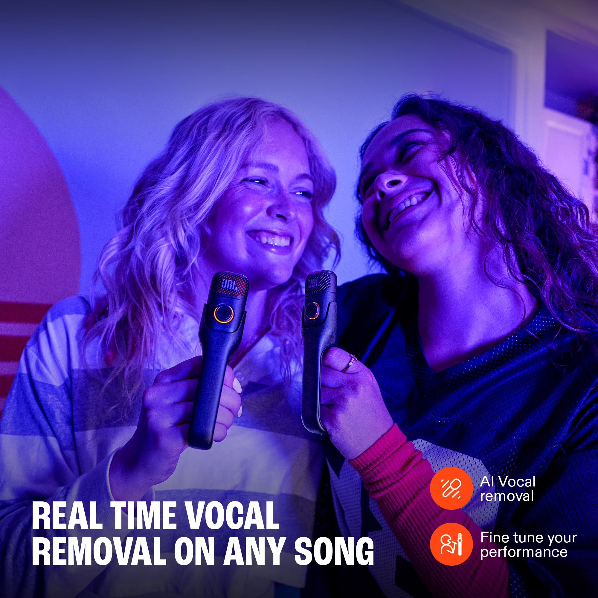 ميكروفون JBL EasySing Mini - ميكروفون صغير بتقنية الذكاء الاصطناعي