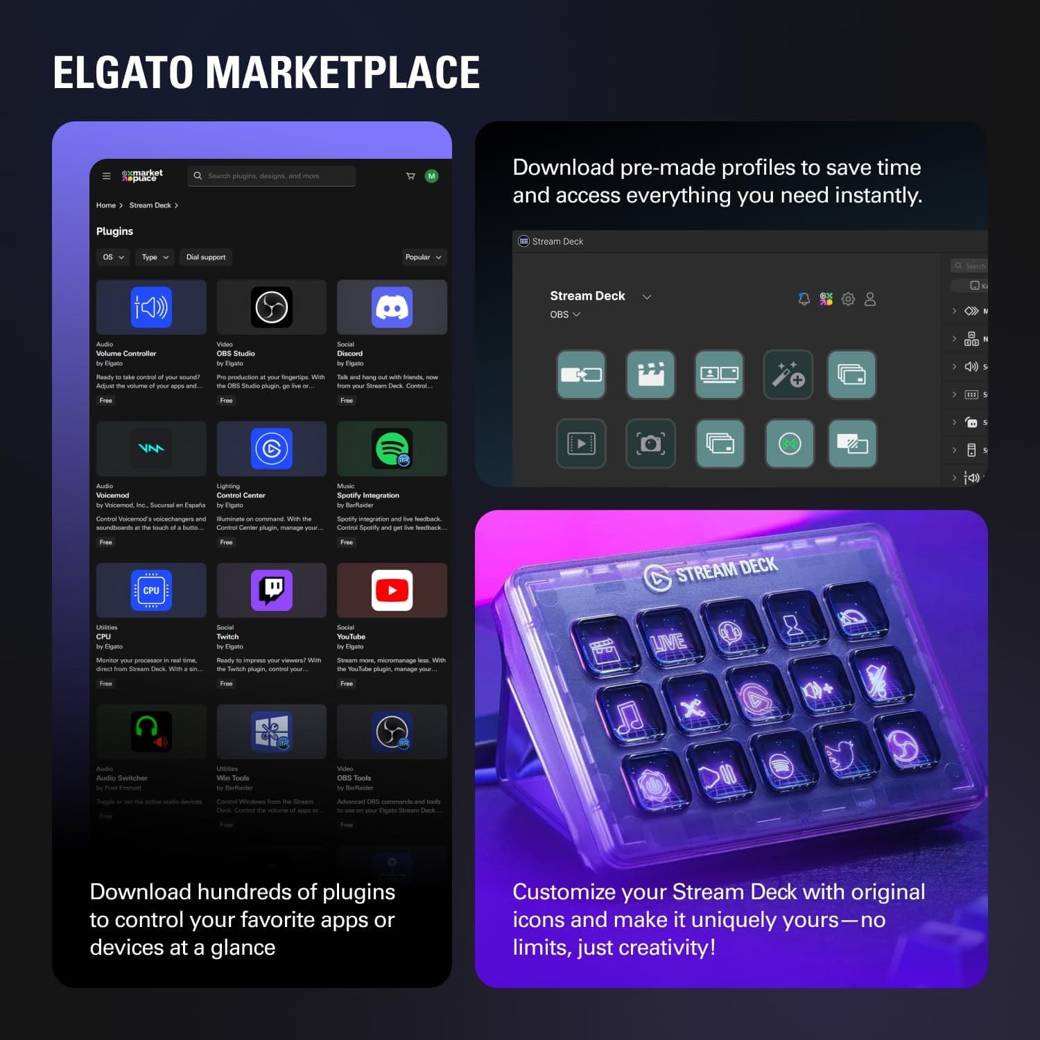 Elgato Stream Deck+ Elgato Stream Deck+